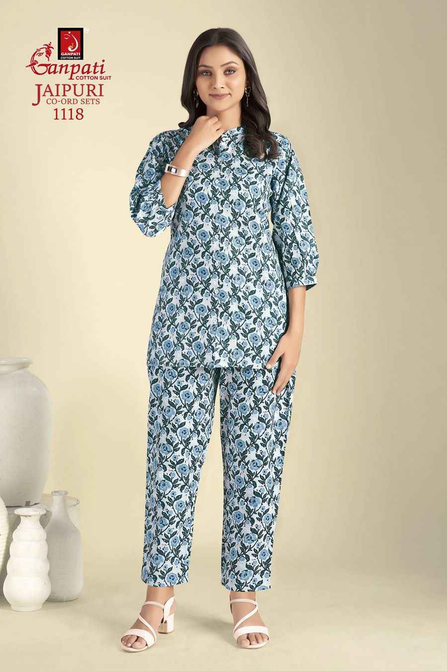 Ganpati Jaipuri Cord Sets Vol-11 Cotton Cord Set (12 pcs Catalogue)