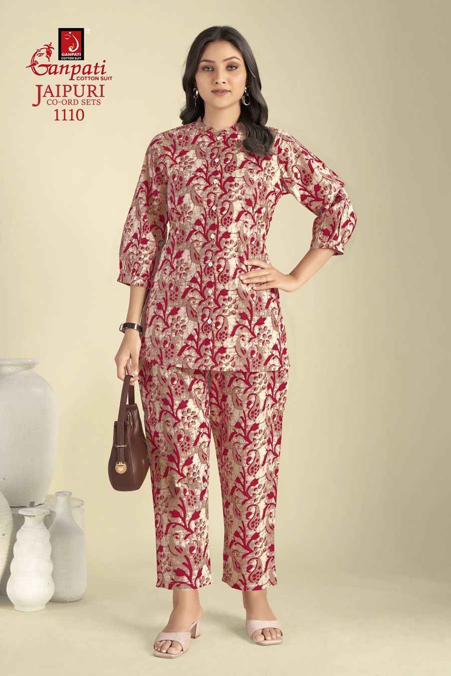 Ganpati Jaipuri Cord Sets Vol-11 Cotton Cord Set (12 pcs Catalogue)