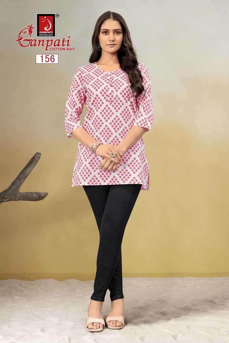 Ganpati Tarana Vol-2 Cotton Kurti (15 pcs Catalogue)