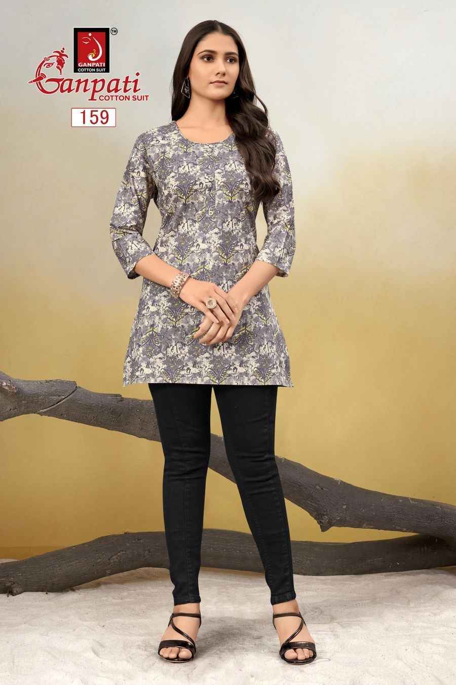 Ganpati Tarana Vol-2 Cotton Kurti (15 pcs Catalogue)