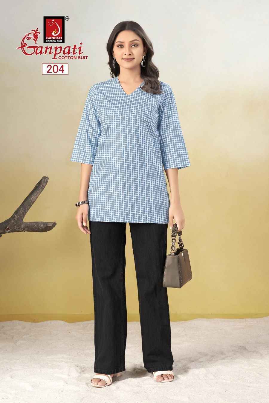 Ganpati Tarana Vol-2 Cotton Kurti (15 pcs Catalogue)