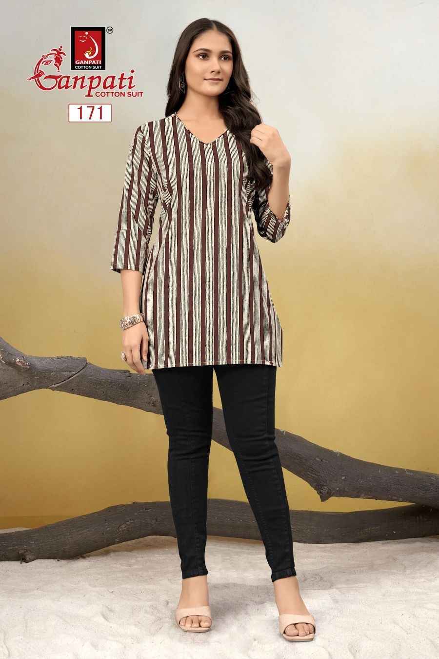 Ganpati Tarana Vol-2 Cotton Kurti (15 pcs Catalogue)