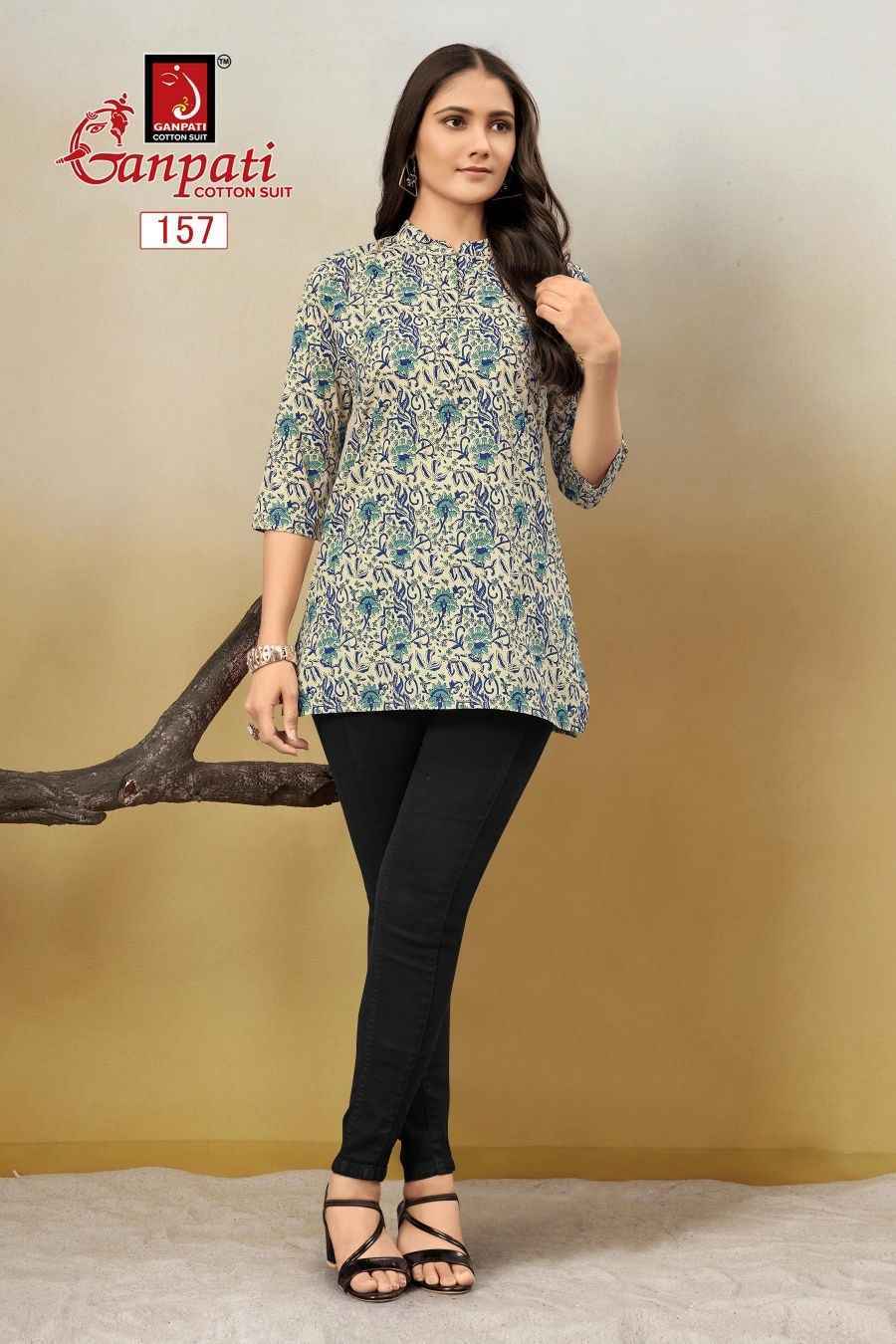 Ganpati Tarana Vol-2 Cotton Kurti (15 pcs Catalogue)
