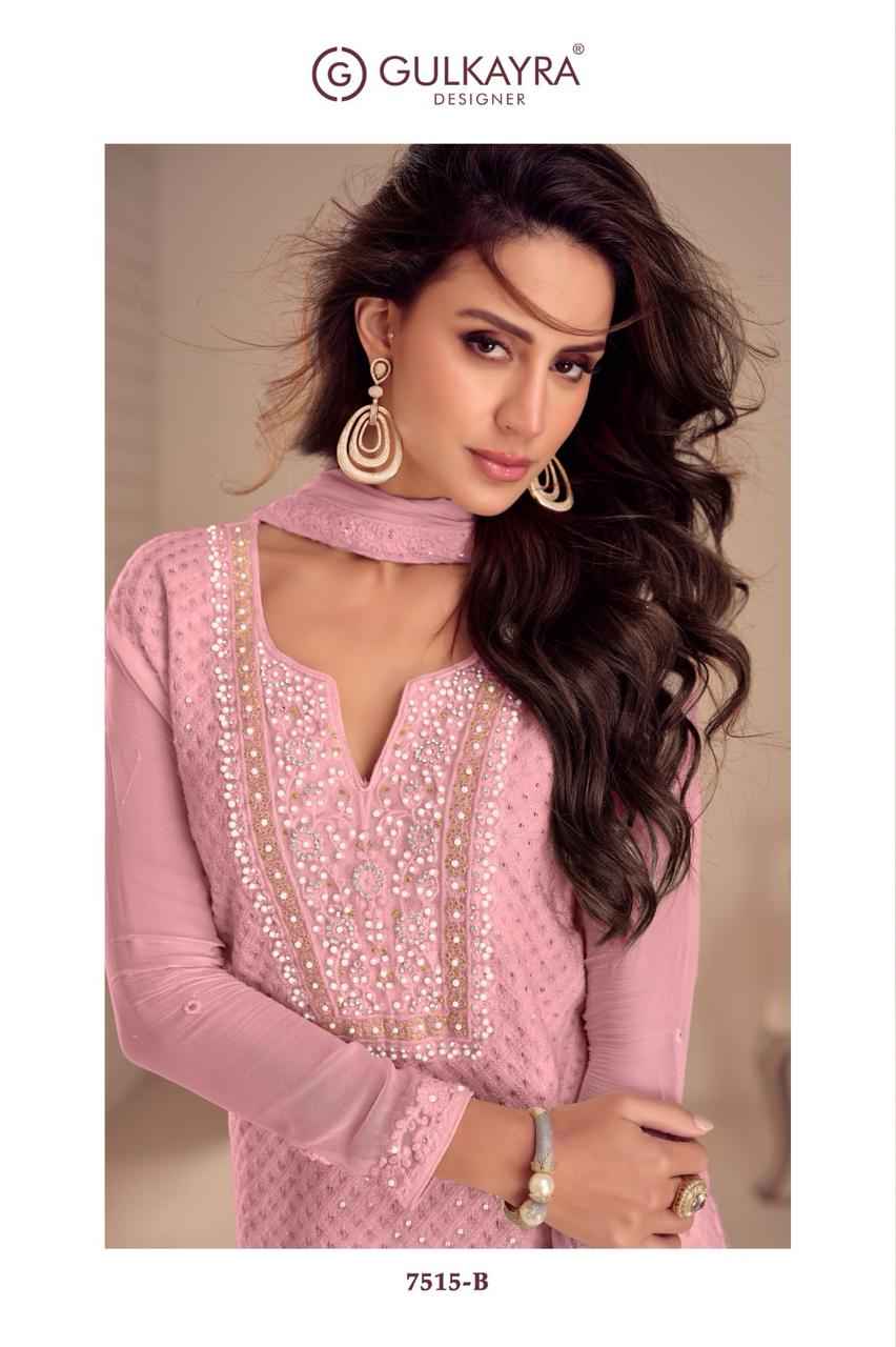 Gulkayra Designer Aashiya Georgette Dress Material 3 pcs Catalogue