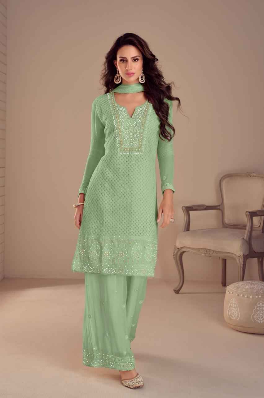 Gulkayra Designer Aashiya Georgette Dress Material 3 pcs Catalogue