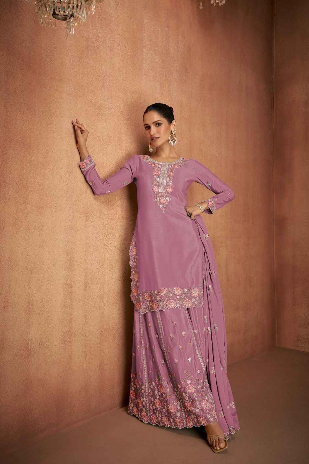 Gulkayra Designer Elvira Readymade Chinon Dress 4 pcs Catalogue