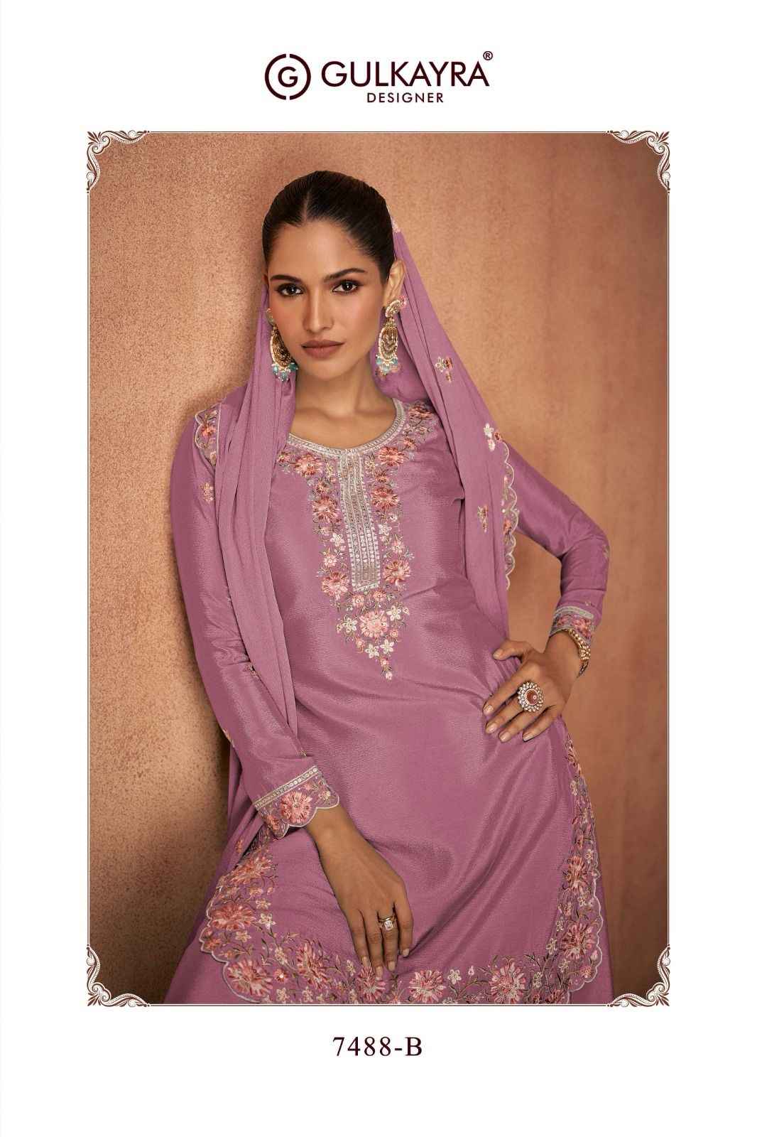 Gulkayra Designer Elvira Readymade Chinon Dress 4 pcs Catalogue