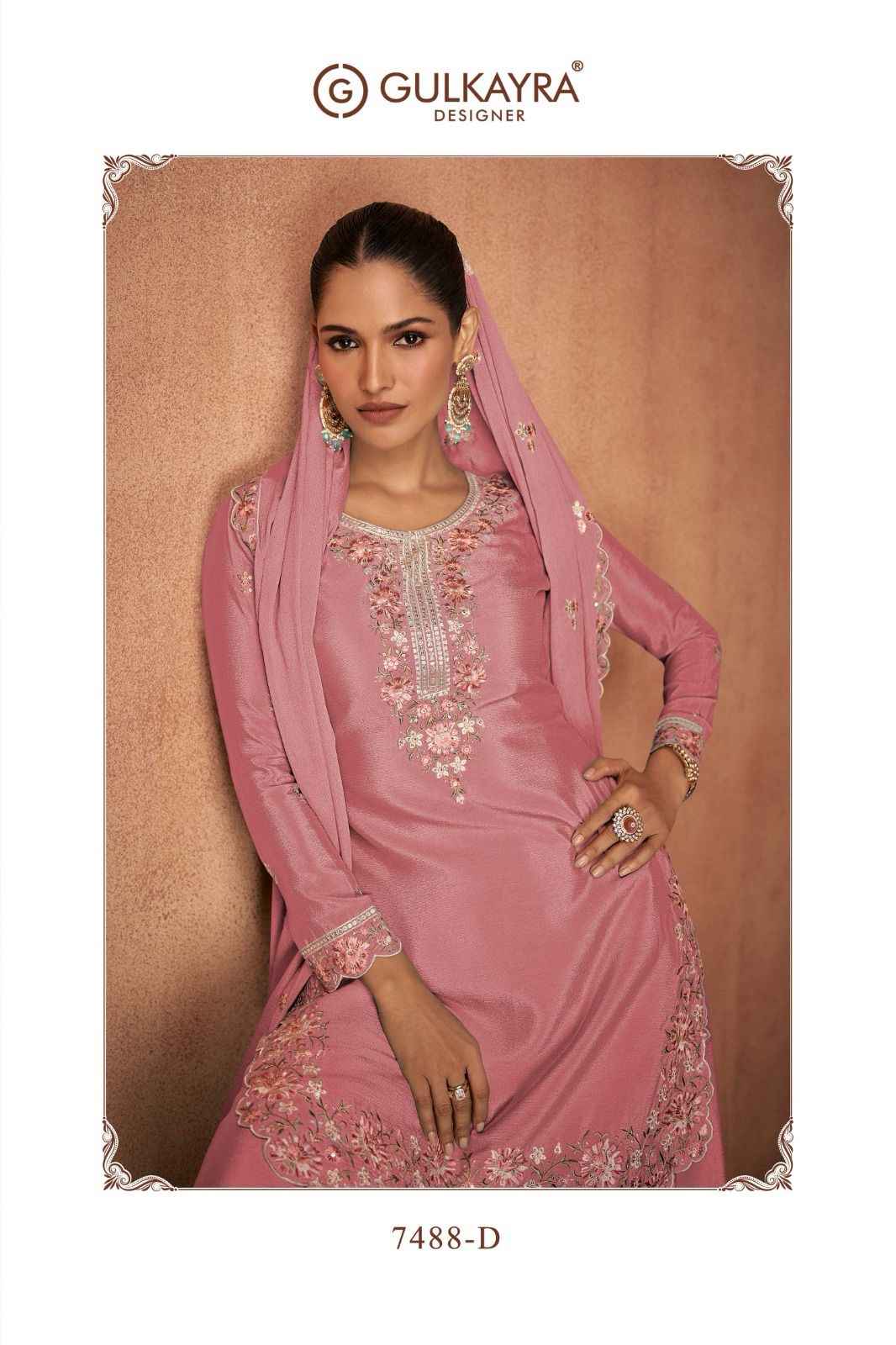 Gulkayra Designer Elvira Readymade Chinon Dress 4 pcs Catalogue