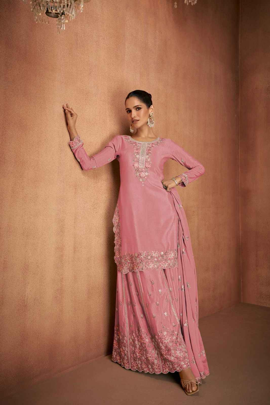 Gulkayra Designer Elvira Readymade Chinon Dress 4 pcs Catalogue