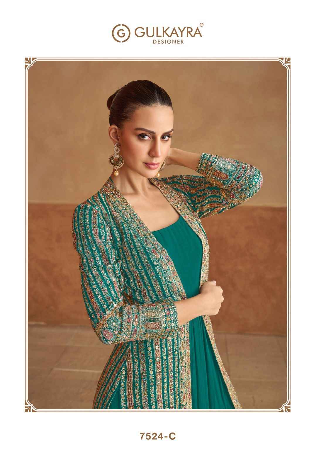 Gulkayra Designer Nabiya Readymade Georgette Dress 4 pcs Catalogue