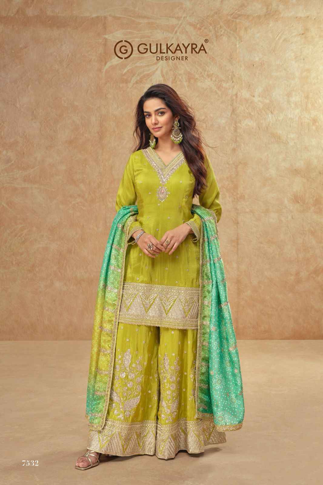 Gulkayra Designer Tisha Readymade Simar Silk Dress 3 pcs Catalogue