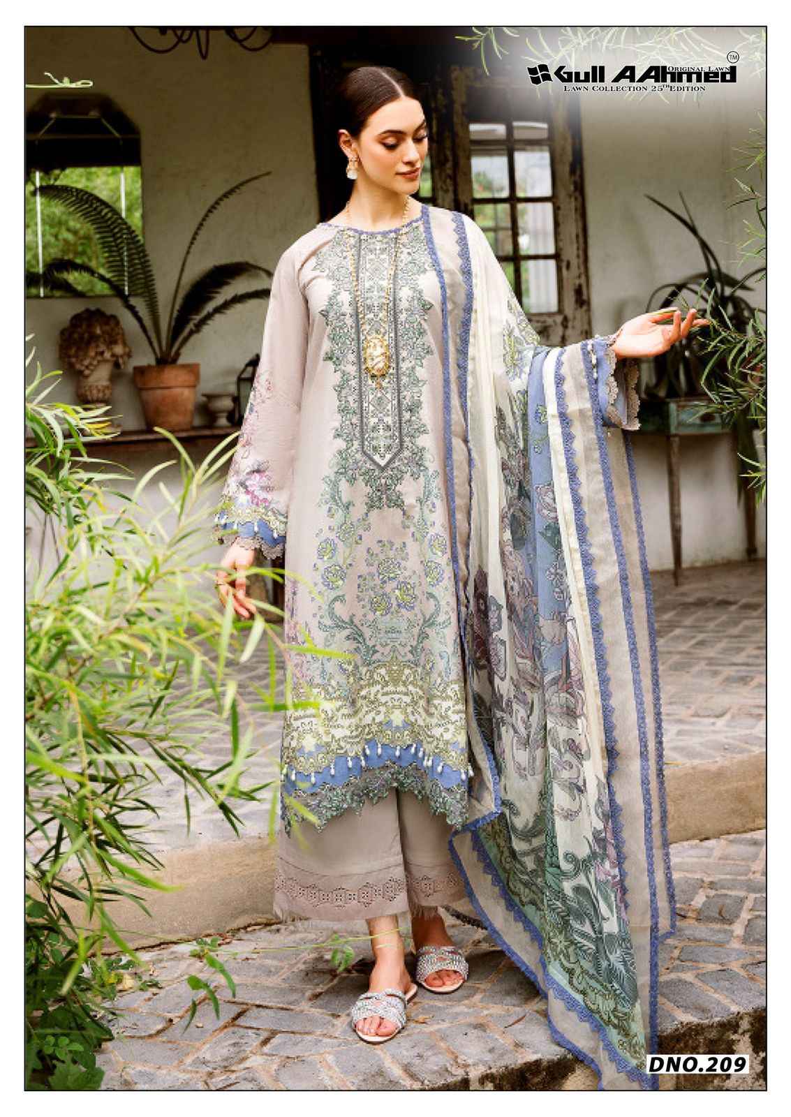 Gull Aahmed Lawn Collection Vol 25 Lawn Cotton Dress Material 6 pcs Catalogue