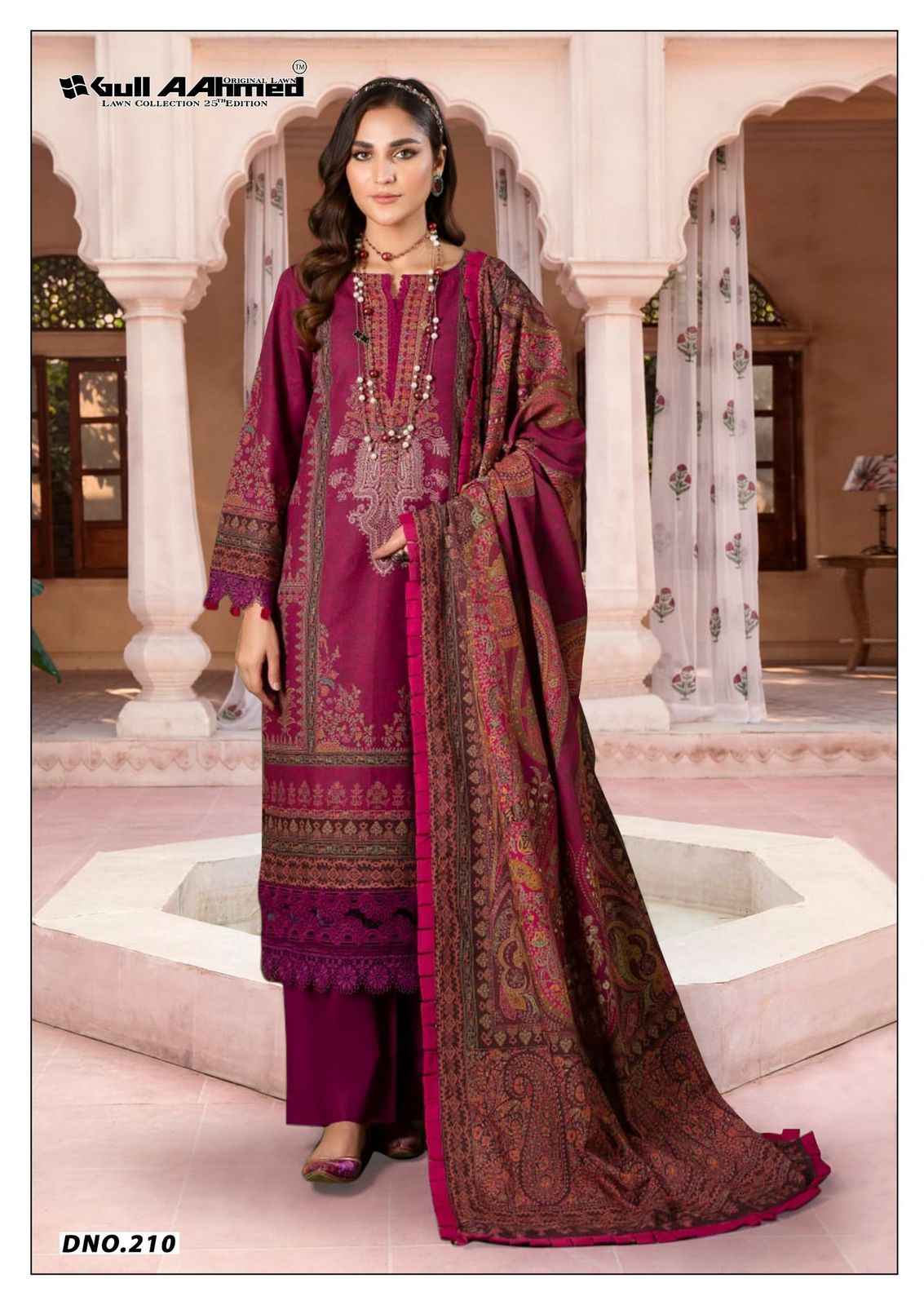 Gull Aahmed Lawn Collection Vol 25 Lawn Cotton Dress Material 6 pcs Catalogue