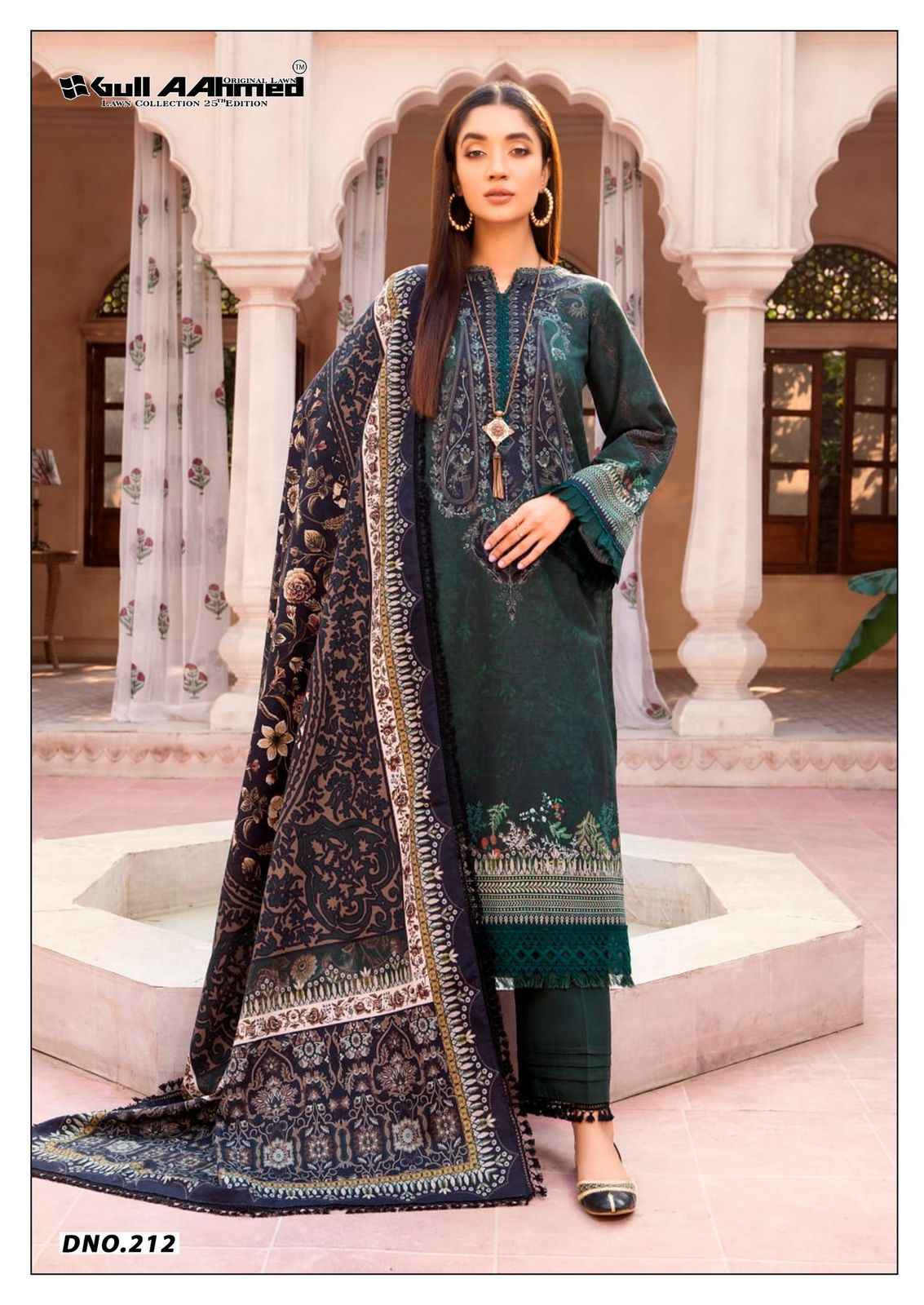 Gull Aahmed Lawn Collection Vol 25 Lawn Cotton Dress Material 6 pcs Catalogue