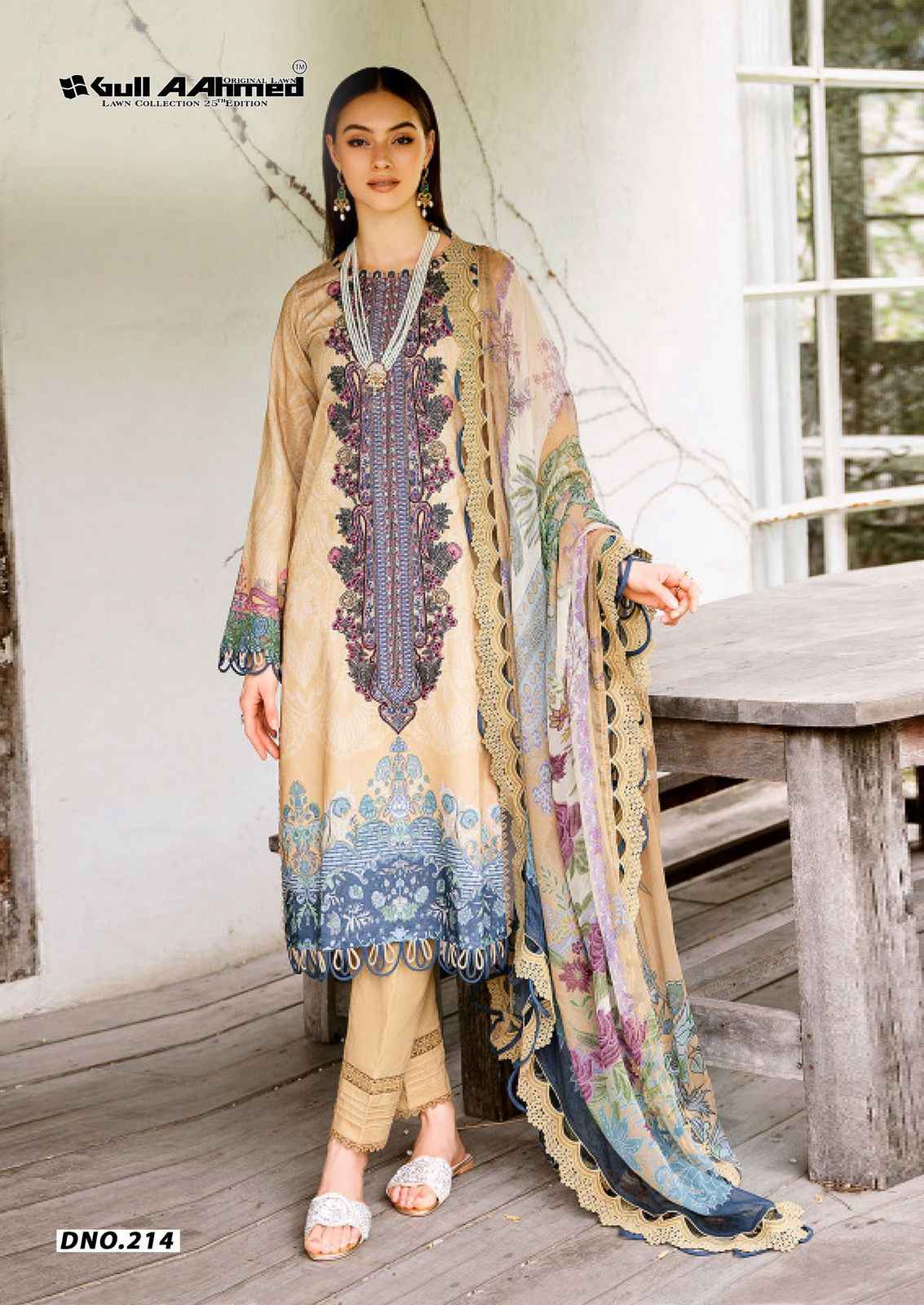 Gull Aahmed Lawn Collection Vol 25 Lawn Cotton Dress Material 6 pcs Catalogue