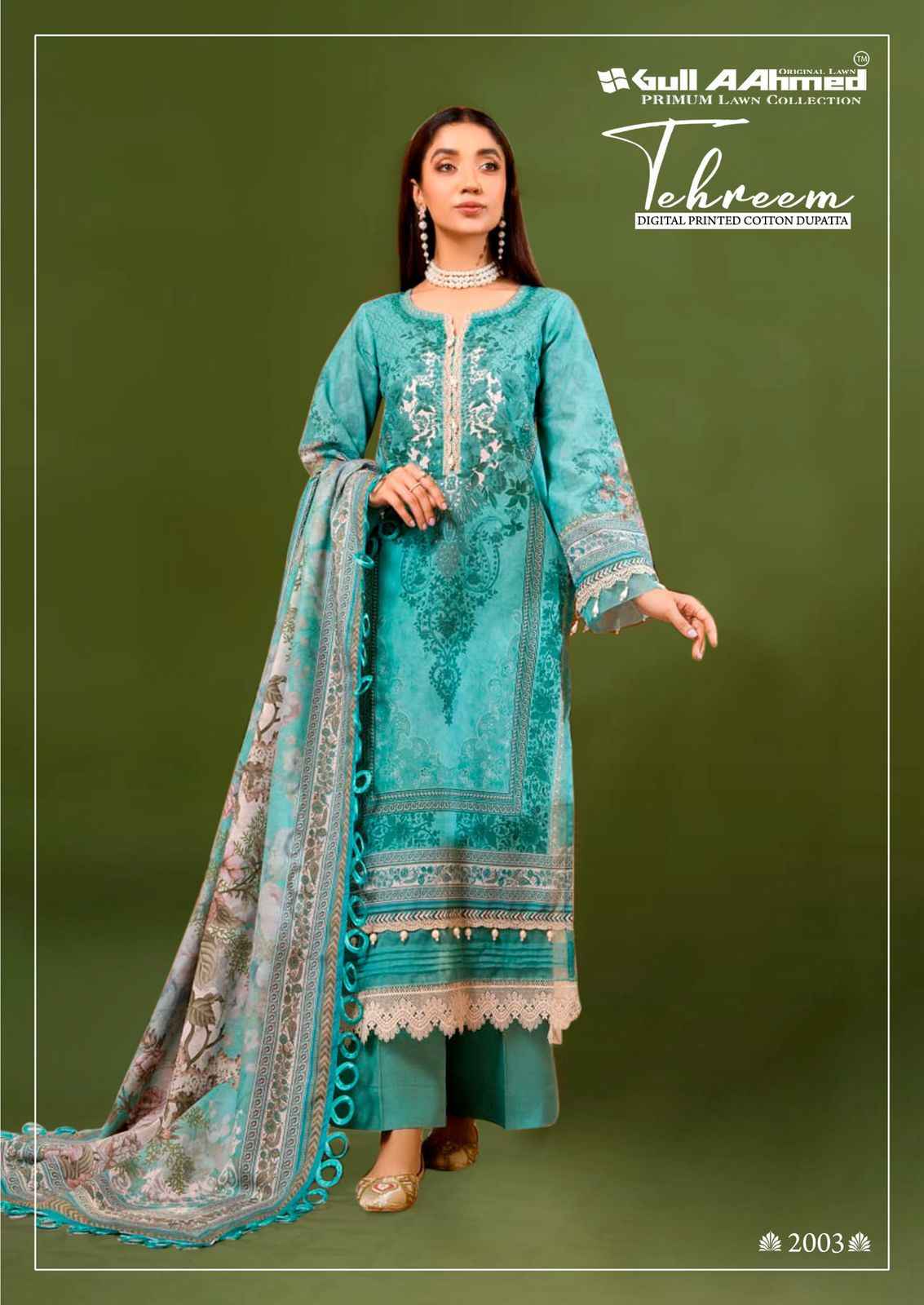 Gull Aahmed Tehreem Vol 2 Lawn Cotton Dress Material 6 pcs Catalogue