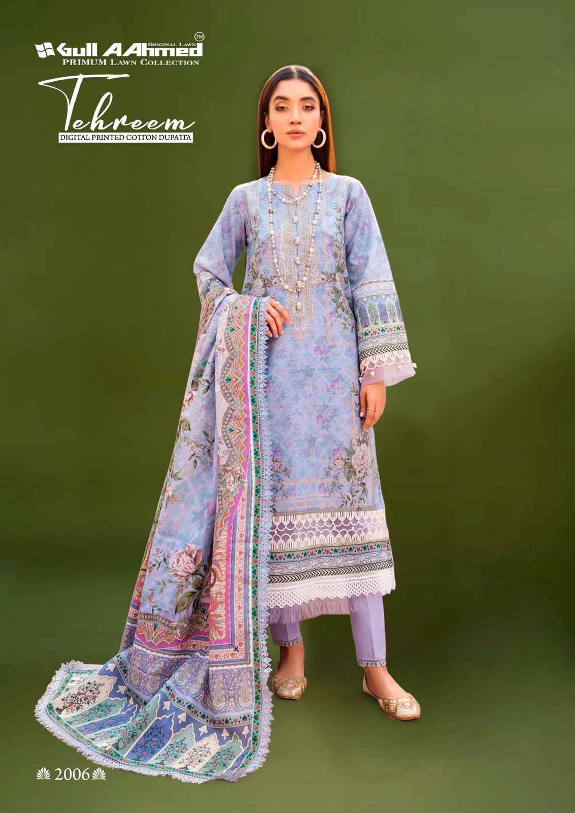 Gull Aahmed Tehreem Vol 2 Lawn Cotton Dress Material 6 pcs Catalogue