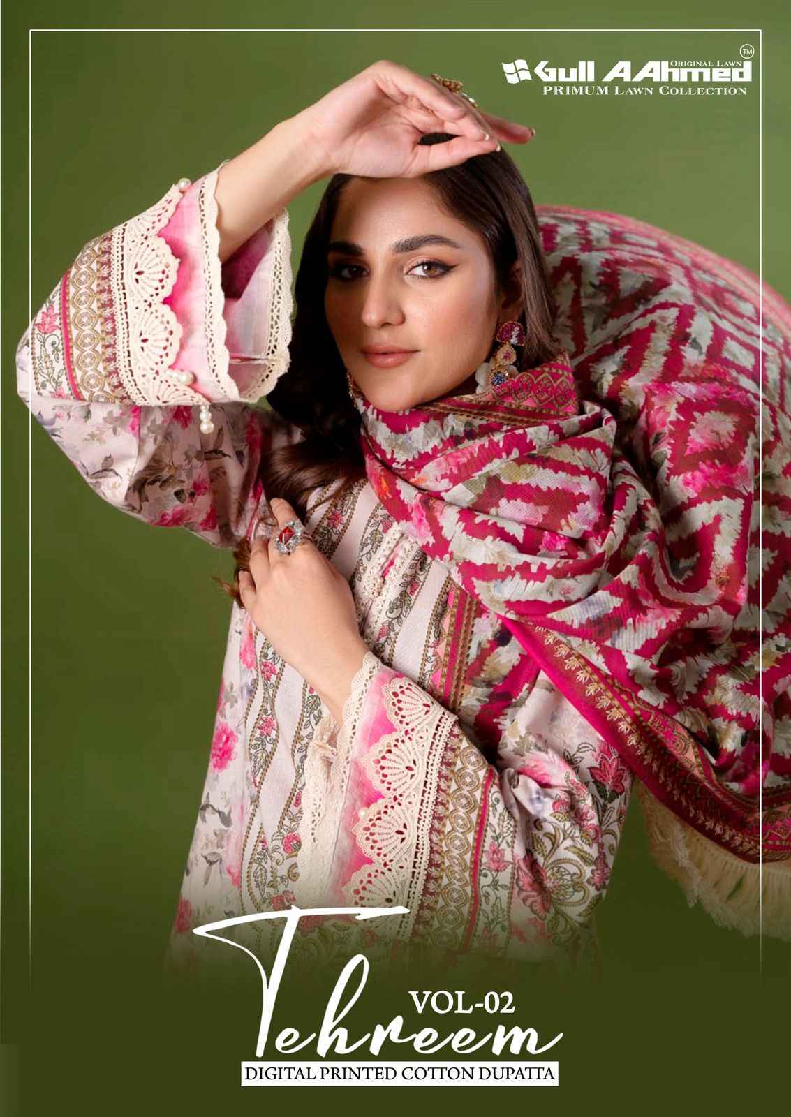 Gull Aahmed Tehreem Vol 2 Lawn Cotton Dress Material 6 pcs Catalogue