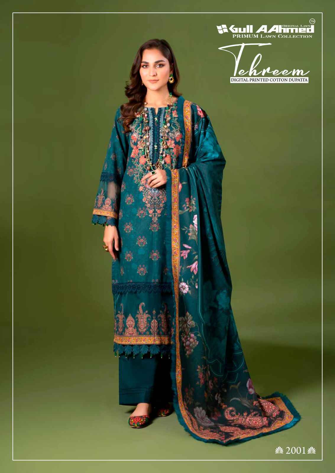 Gull Aahmed Tehreem Vol 2 Lawn Cotton Dress Material 6 pcs Catalogue