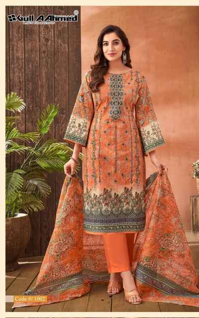 Gull Aahmed Zara Lawn Dress Material 6 pcs Catalogue