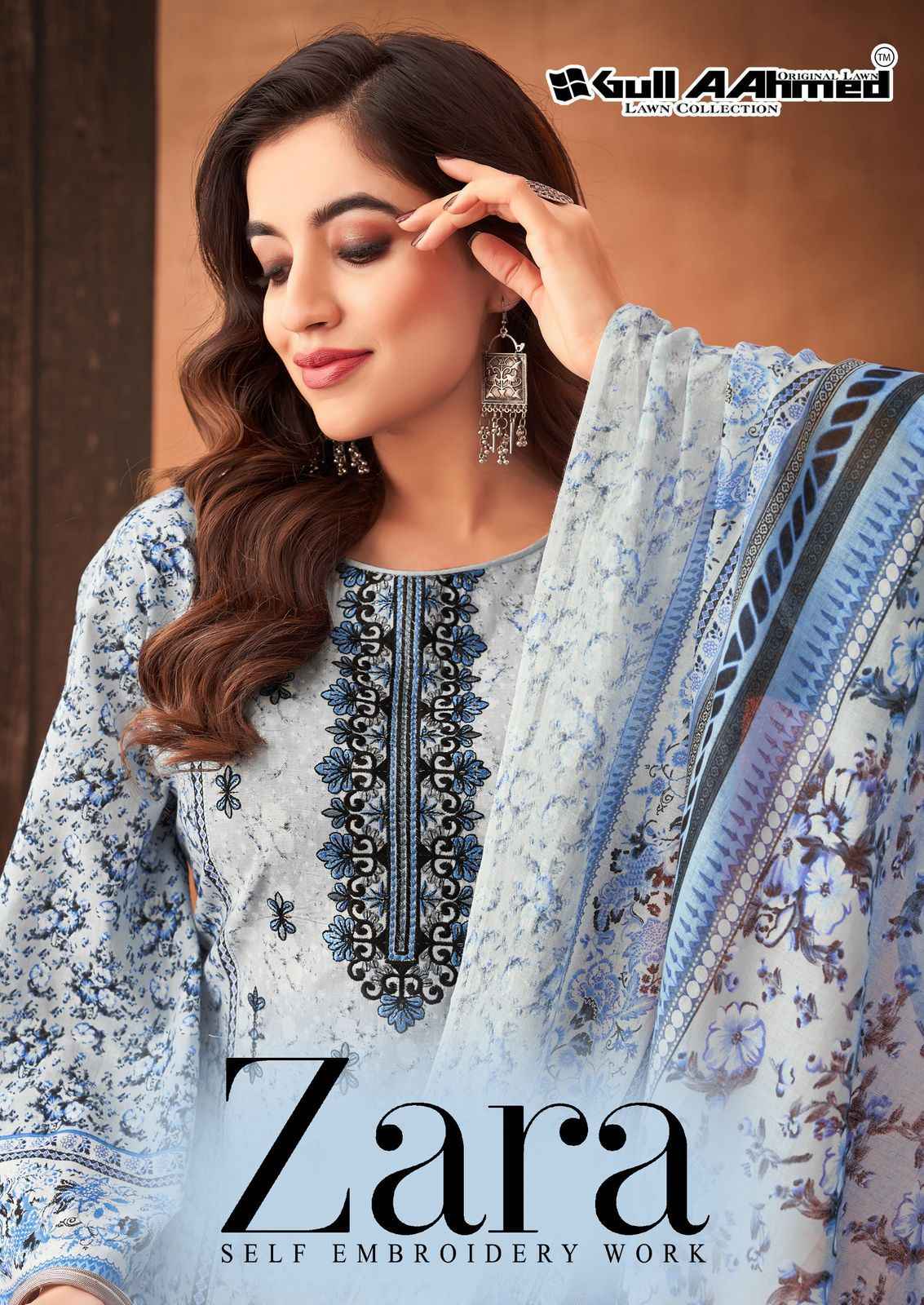 Gull Aahmed Zara Lawn Dress Material 6 pcs Catalogue