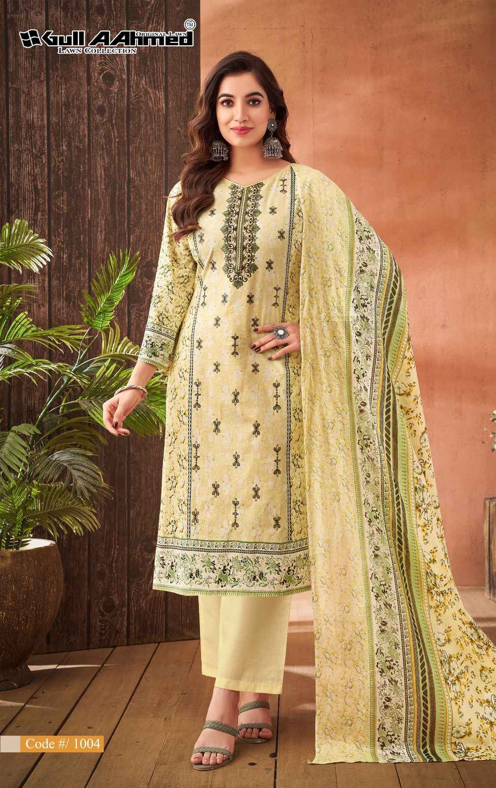 Gull Aahmed Zara Lawn Dress Material 6 pcs Catalogue