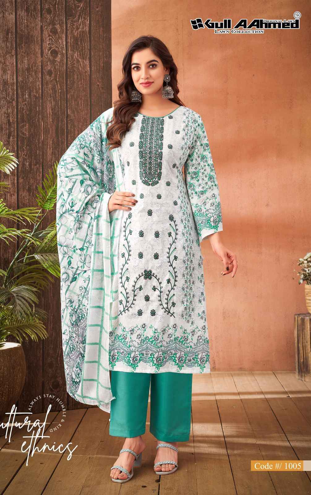 Gull Aahmed Zara Lawn Dress Material 6 pcs Catalogue