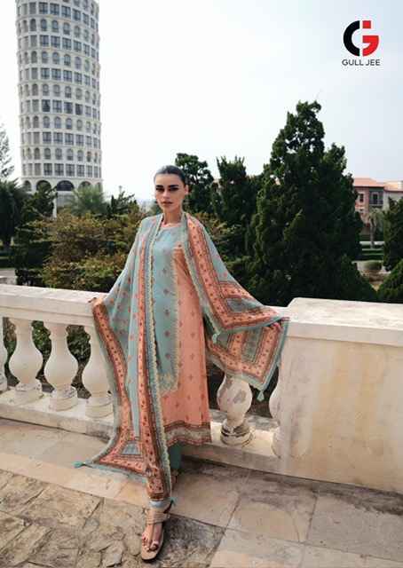 Gull Jee Israt Viscouse Musline Dress Material (6 pcs Catalogue)