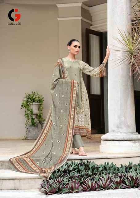 Gull Jee Israt Viscouse Musline Dress Material (6 pcs Catalogue)