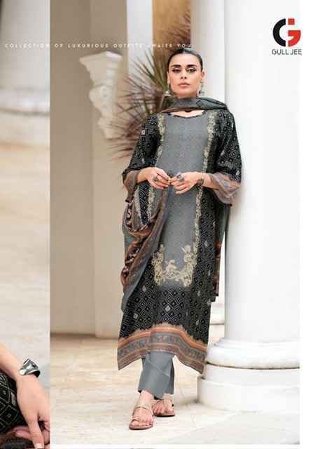 Gull Jee Israt Viscouse Musline Dress Material (6 pcs Catalogue)