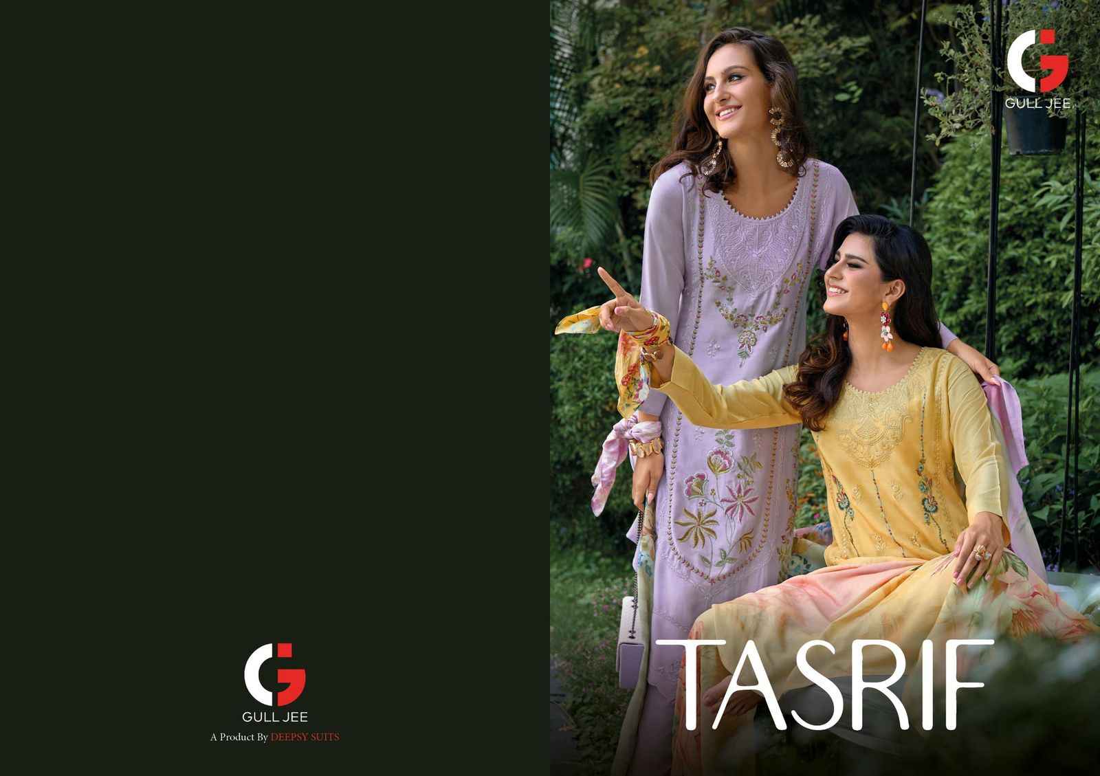 Gull Jee Tasrif Musline Silk Dress Material 6 pcs Catalogue