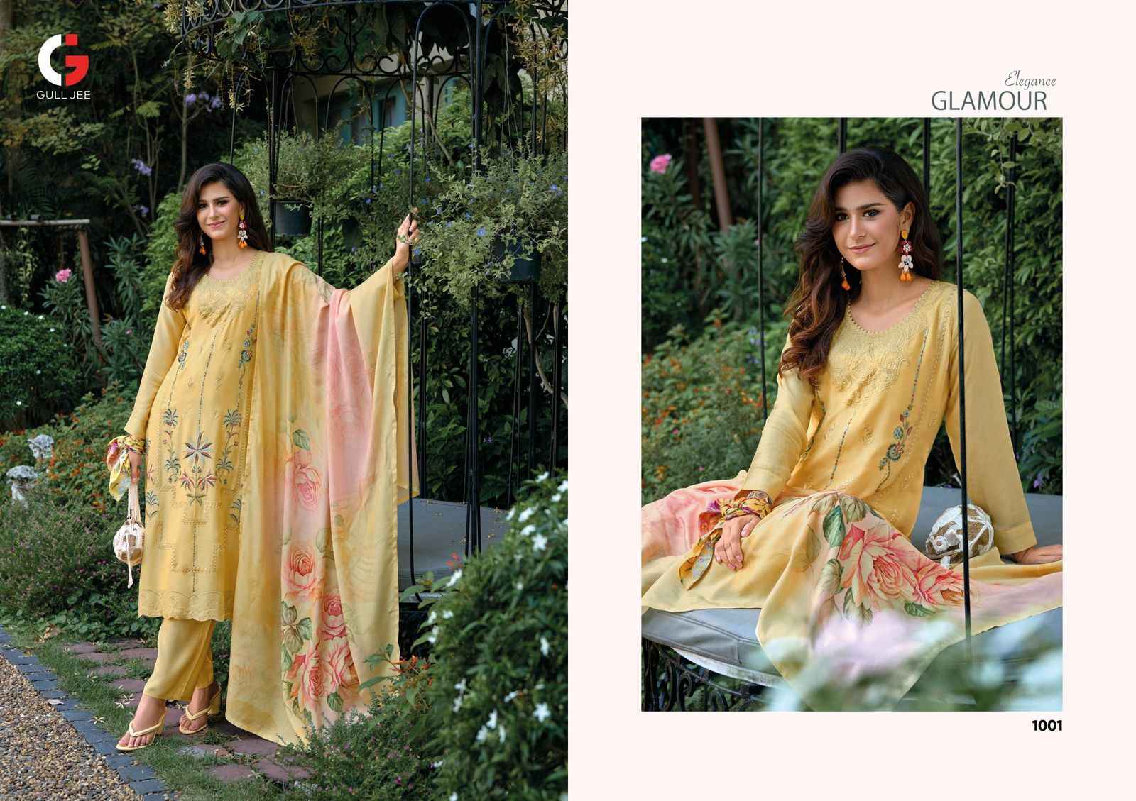 Gull Jee Tasrif Musline Silk Dress Material 6 pcs Catalogue