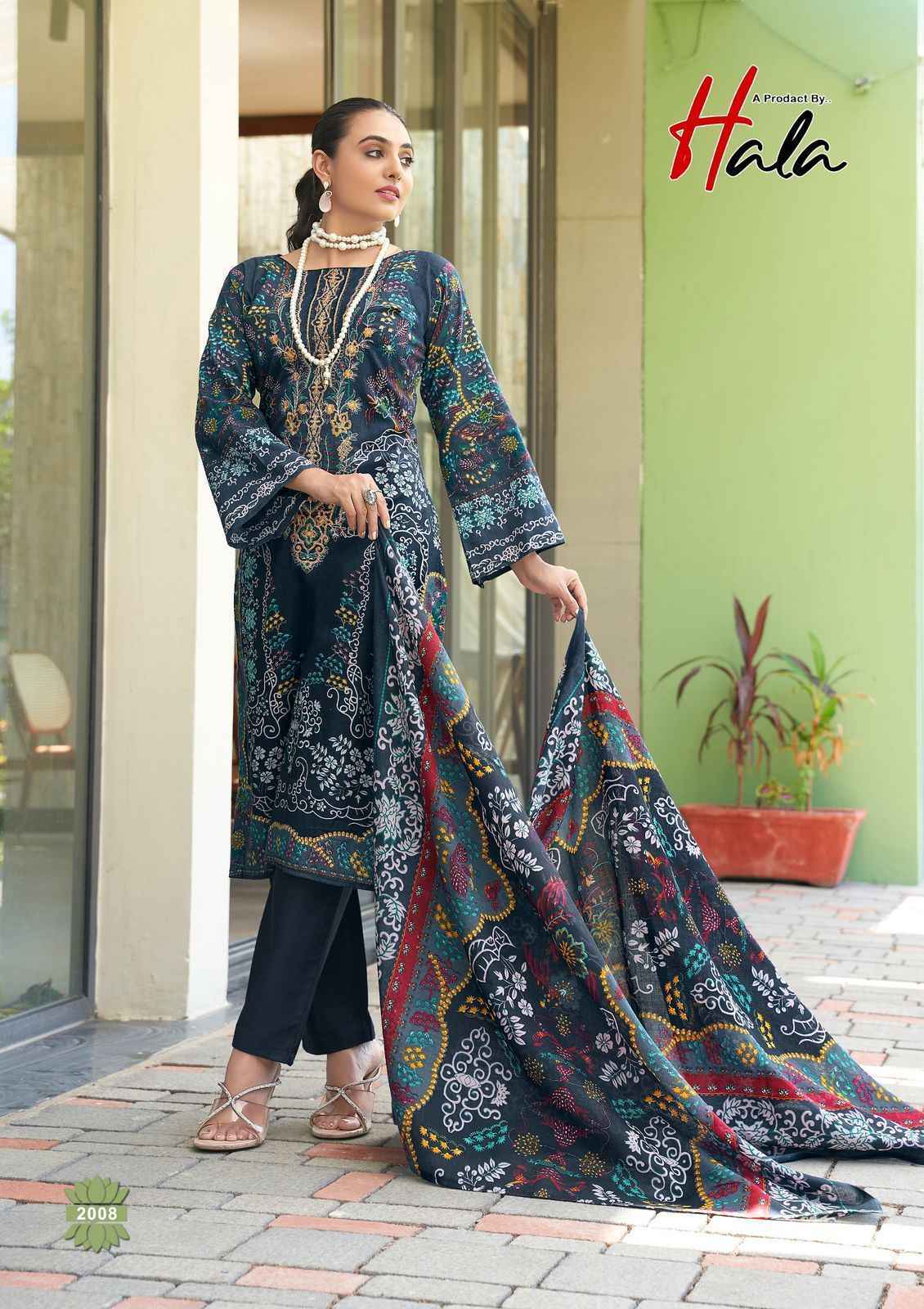 Hala Naira Vol-2 Cotton Dress Materail (8 pcs Catalogue)