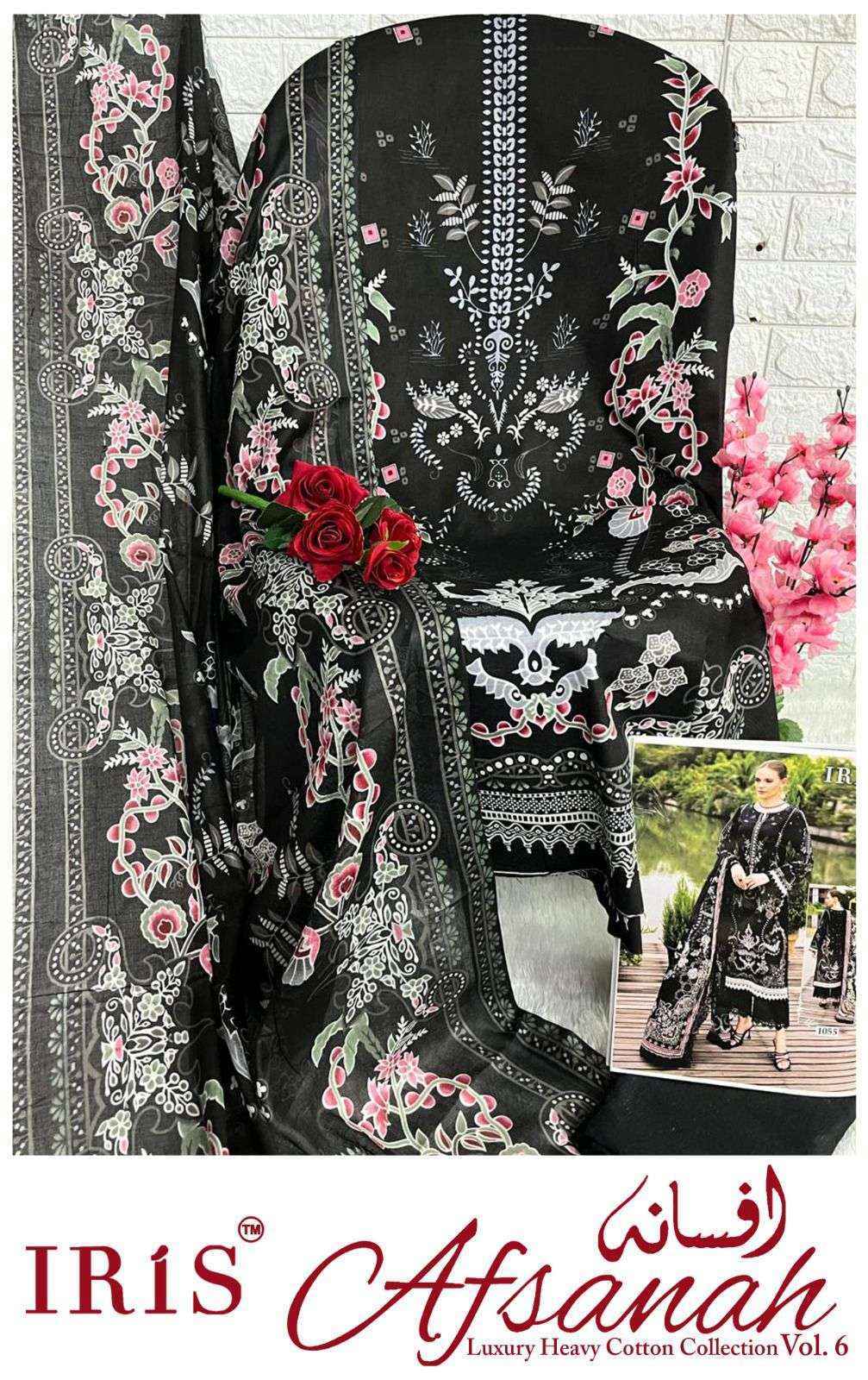 Iris Afsanah Vol-6 Cotton Dress Material (10 pcs Catalogue)