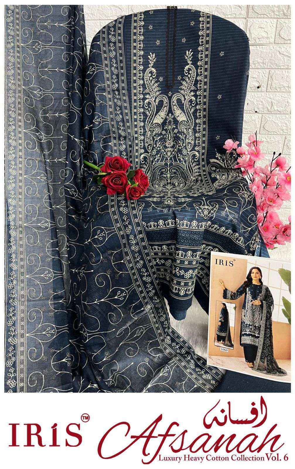 Iris Afsanah Vol-6 Cotton Dress Material (10 pcs Catalogue)