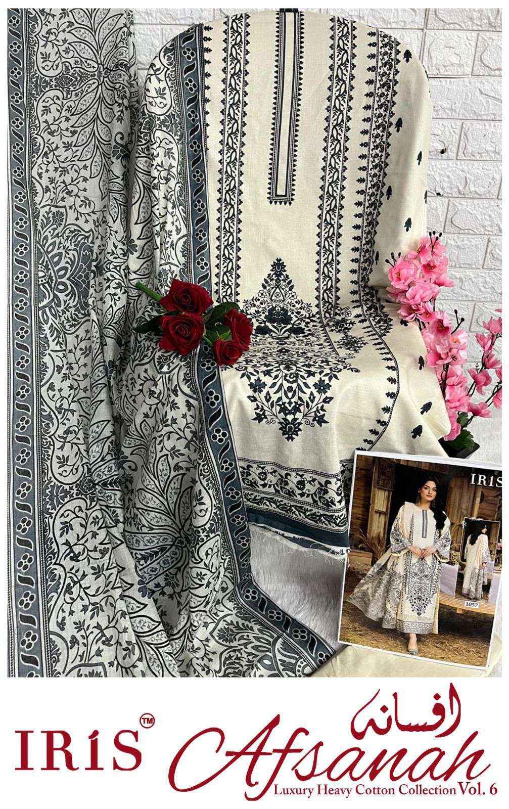 Iris Afsanah Vol-6 Cotton Dress Material (10 pcs Catalogue)