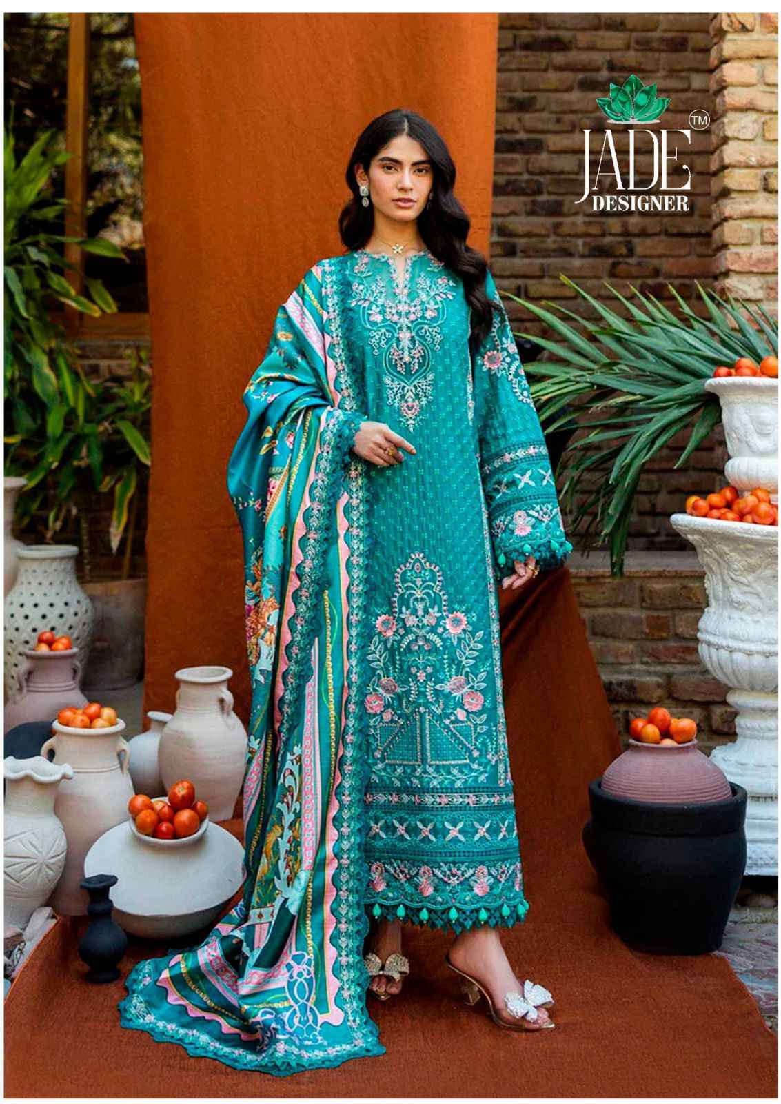Jade Noor Aahmed Vol 2 Lawn Cotton Dress Material 6 pcs Catalogue