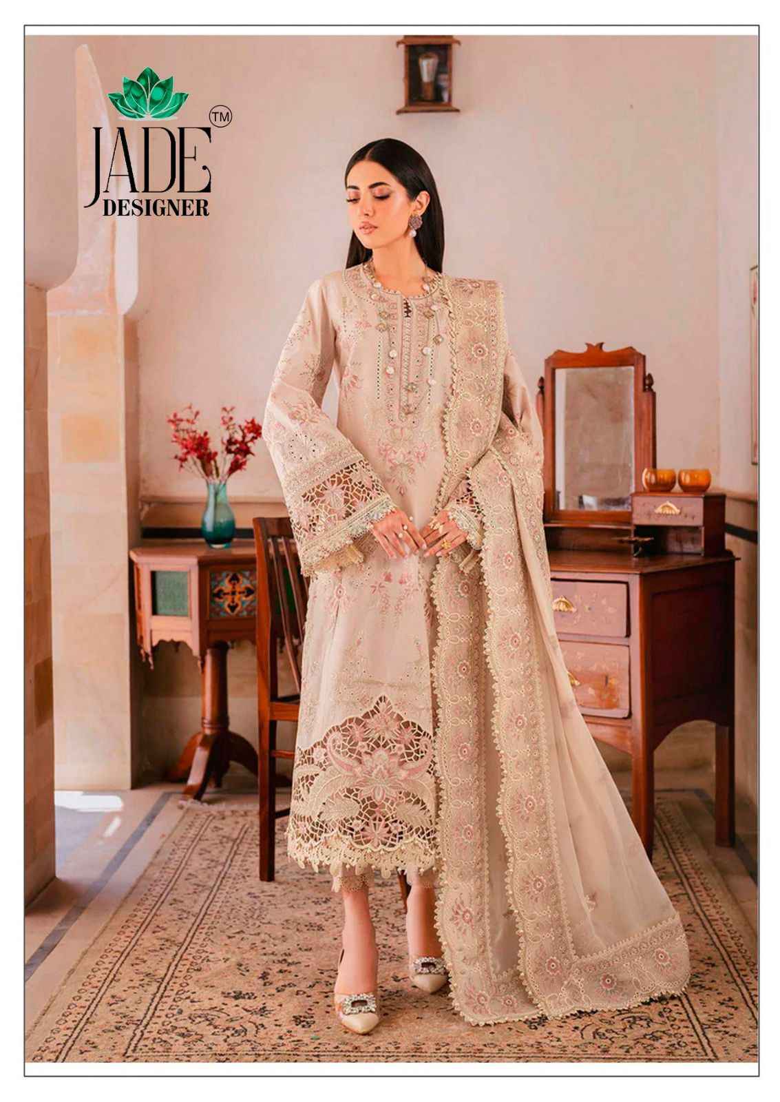 Jade Noor Aahmed Vol 2 Lawn Cotton Dress Material 6 pcs Catalogue