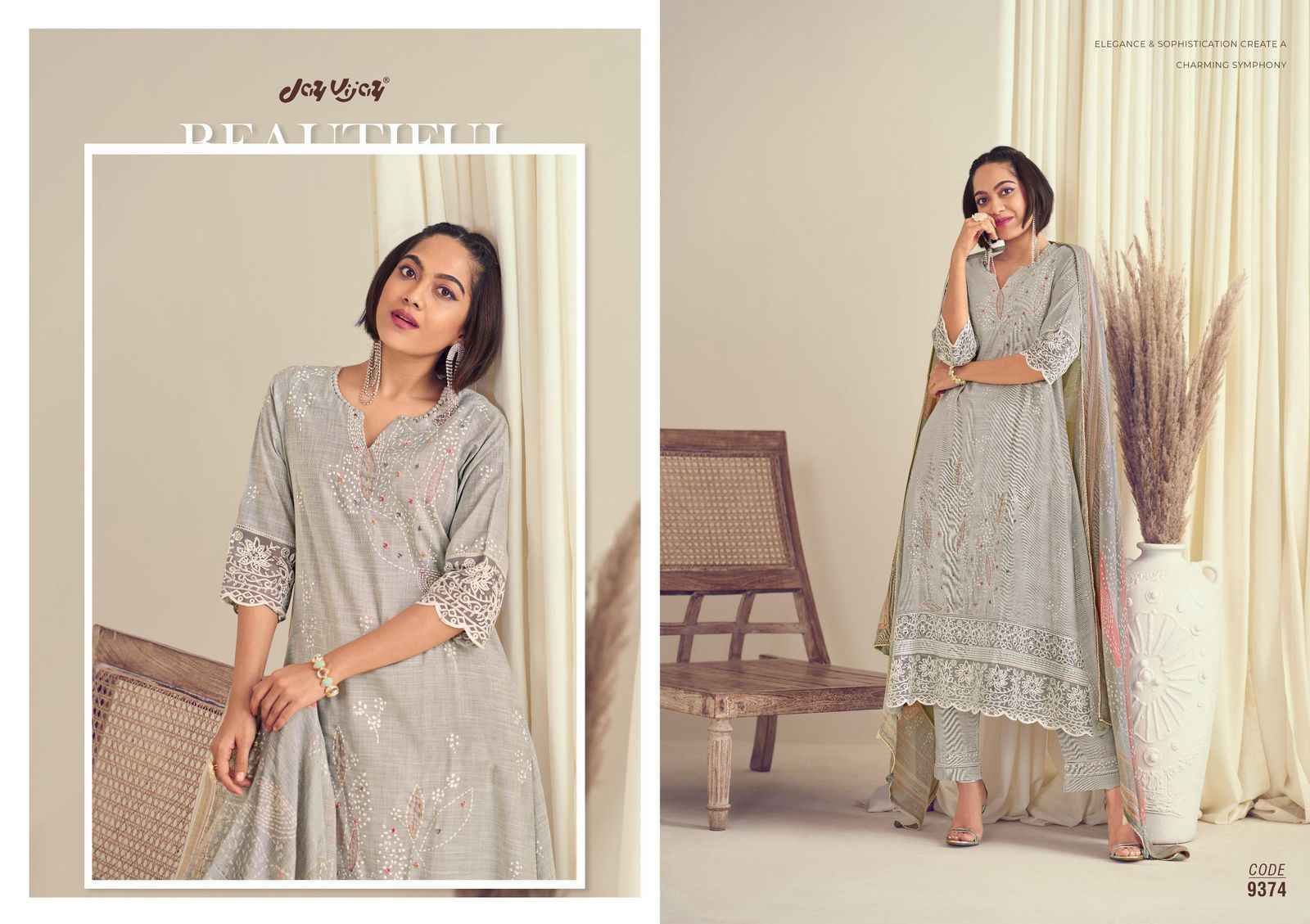 Jay Vijay Bliss Cotton Dress Material 5 pcs Catalogue