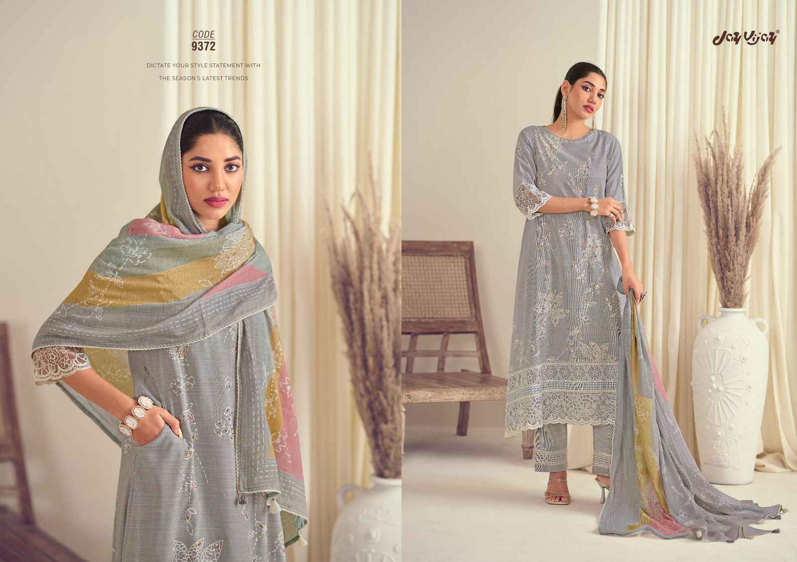 Jay Vijay Bliss Cotton Dress Material 5 pcs Catalogue