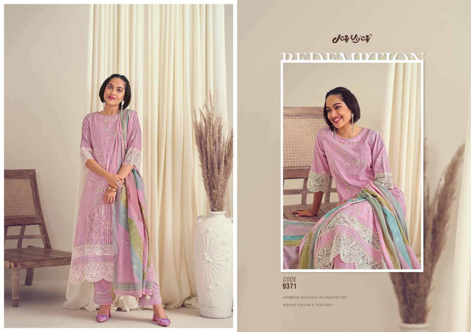 Jay Vijay Bliss Cotton Dress Material 5 pcs Catalogue