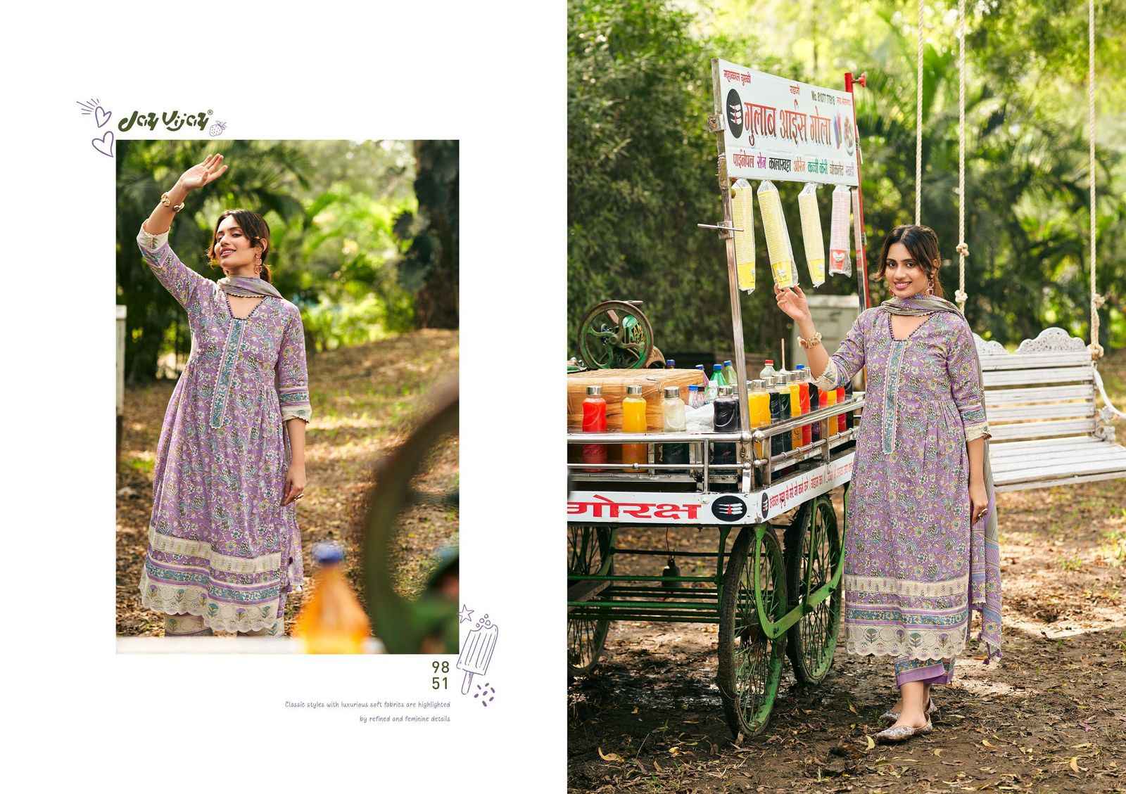 Jay Vijay Chuski Mal Mal Cotton Dress Material 6 pcs Catalogue