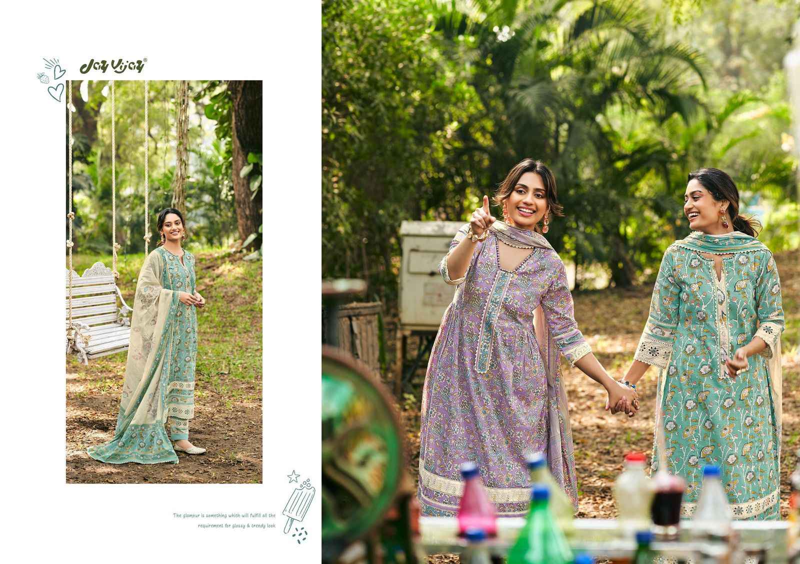 Jay Vijay Chuski Mal Mal Cotton Dress Material 6 pcs Catalogue
