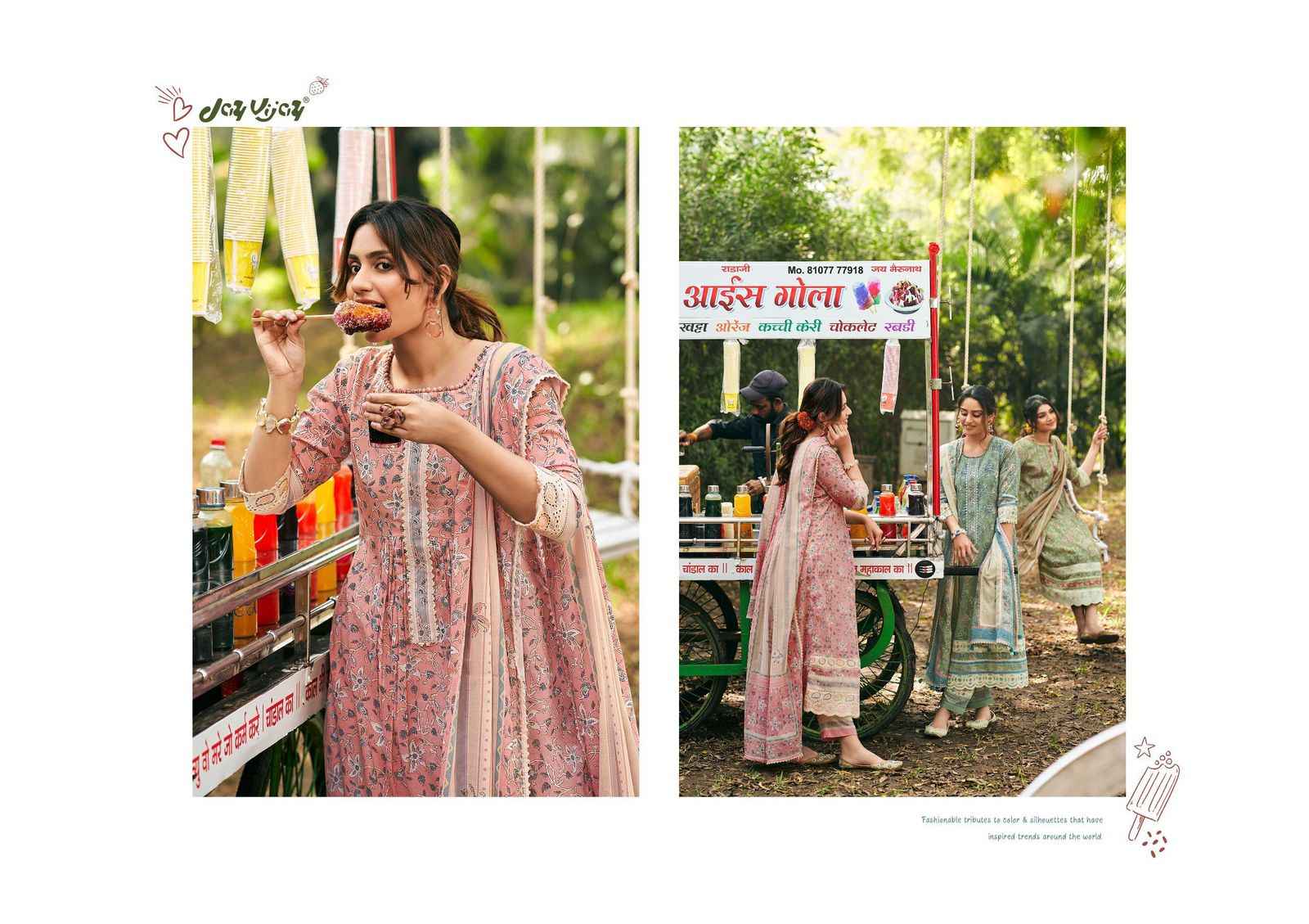 Jay Vijay Chuski Mal Mal Cotton Dress Material 6 pcs Catalogue