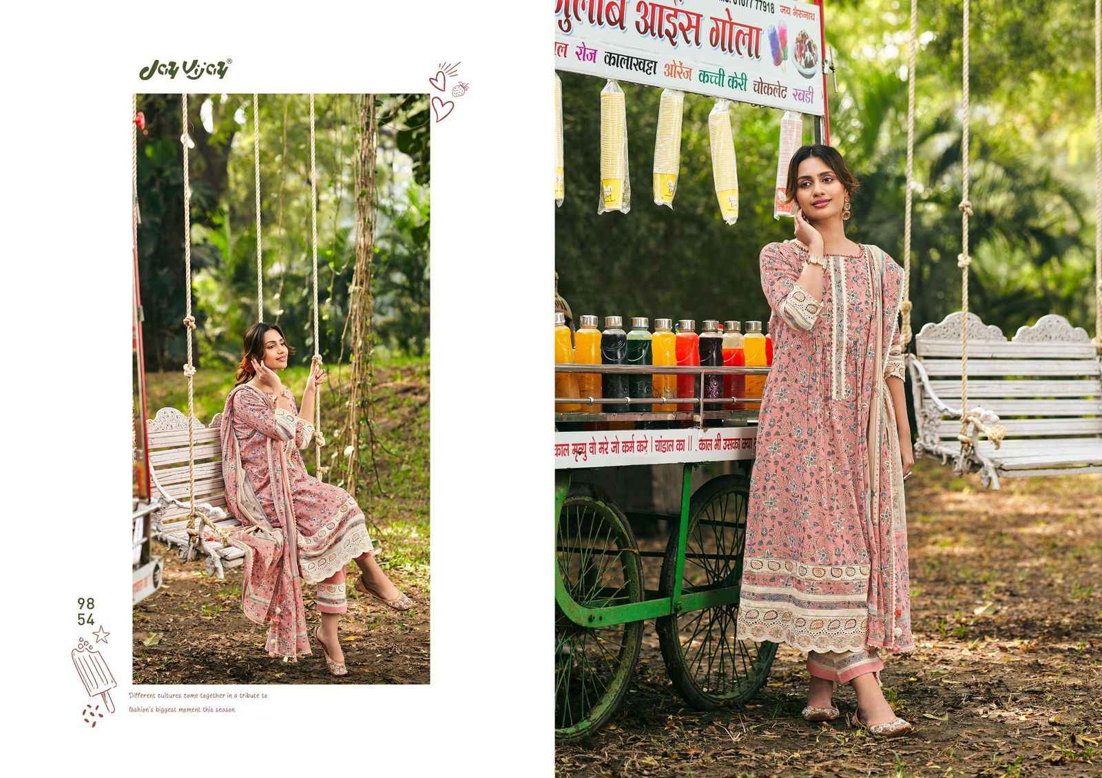 Jay Vijay Chuski Mal Mal Cotton Dress Material 6 pcs Catalogue