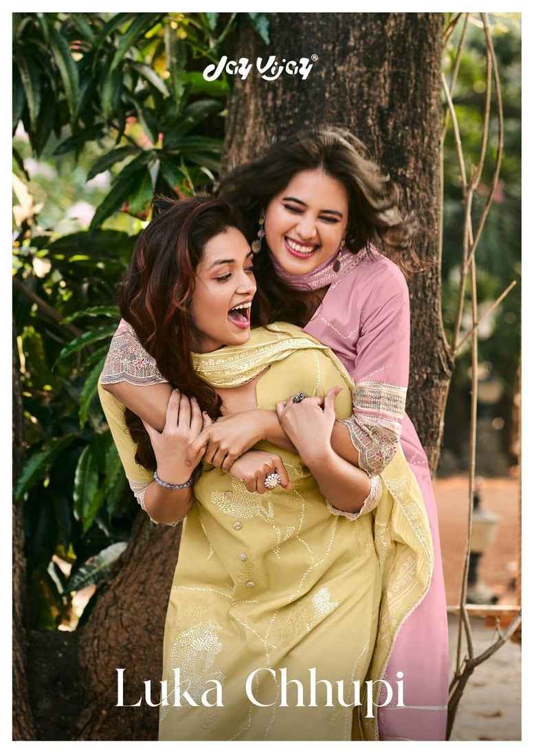 Jay Vijay Luka Chhupi Cotton Dress Material 7 pcs Catalogue