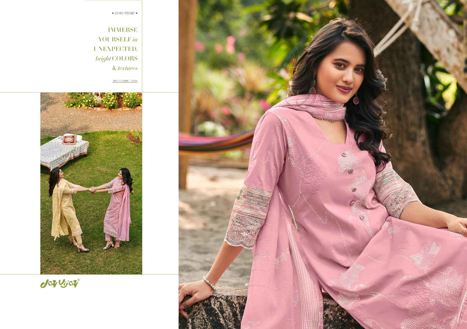 Jay Vijay Luka Chhupi Cotton Dress Material 7 pcs Catalogue