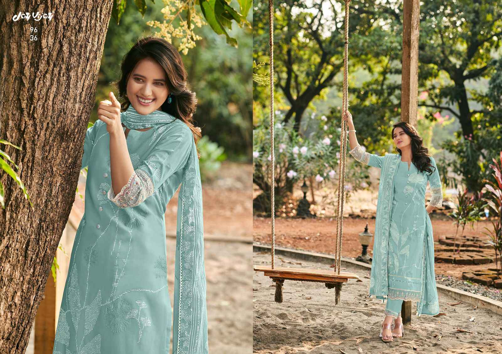 Jay Vijay Luka Chhupi Cotton Dress Material 7 pcs Catalogue