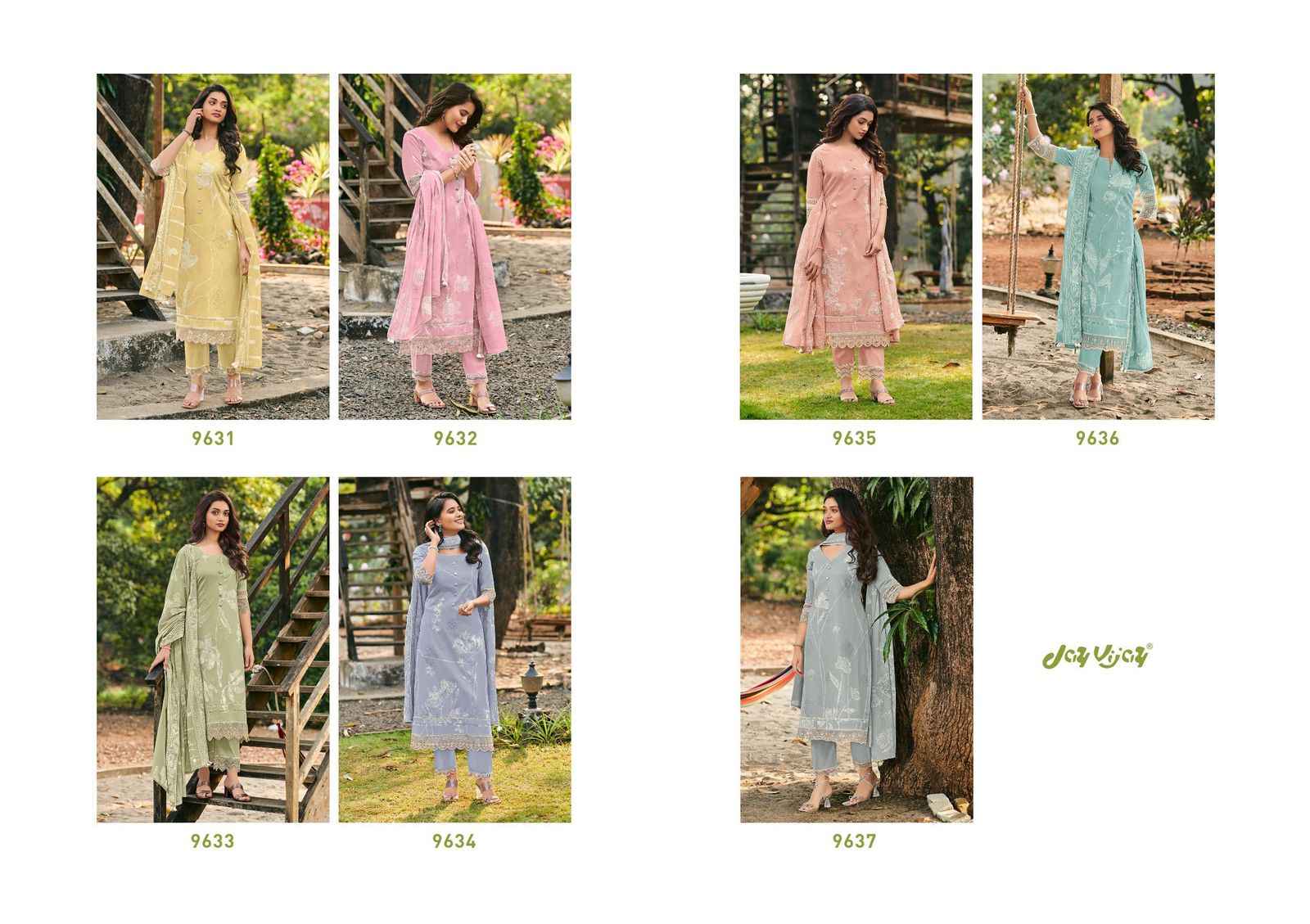 Jay Vijay Luka Chhupi Cotton Dress Material 7 pcs Catalogue