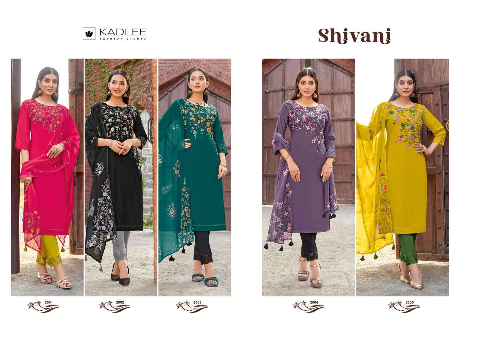 Kadlee Shivani Viscouse Kurti Combo 5 pcs Catalogue